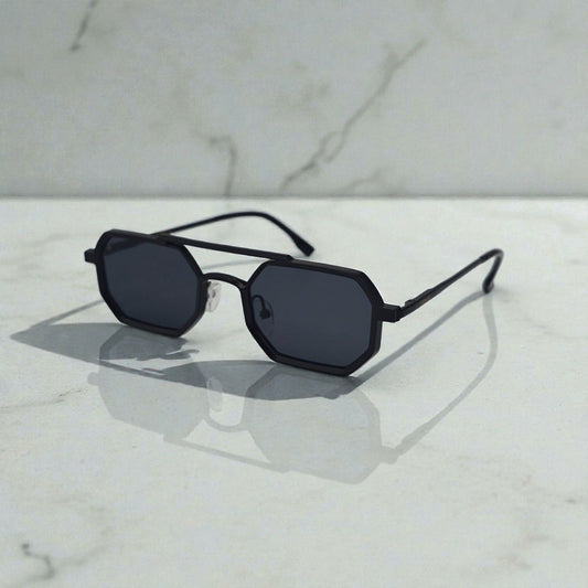 Gothic Hexagonal Metal Sunglasses For Men And Women